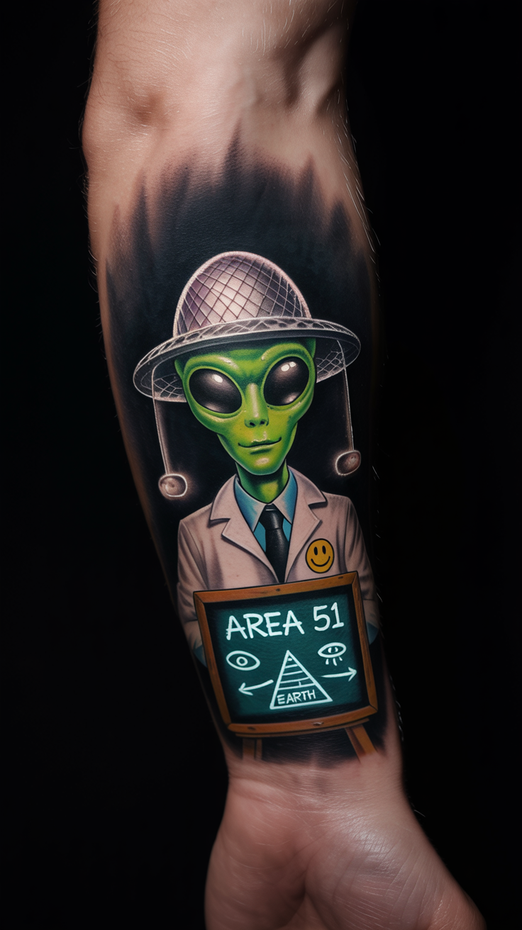 18 Mysterious Alien Tattoo Ideas 18 Making The Conspiracies Come True