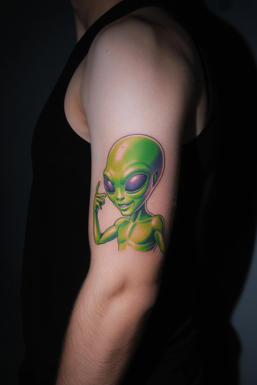 18 Mysterious Alien Tattoo Ideas 23 Perfecting The Portrayal