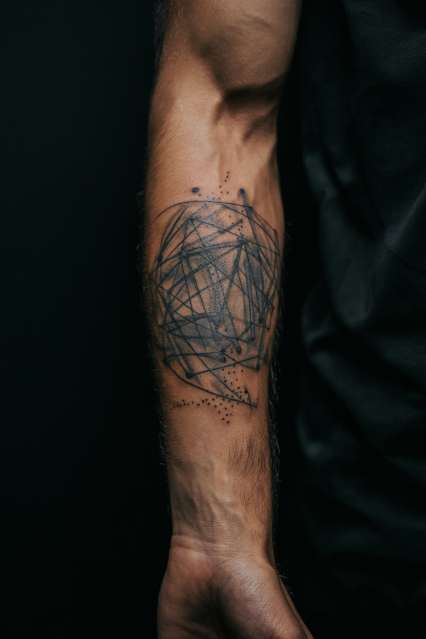 Scribbling Pieces That Form a Majestic Design