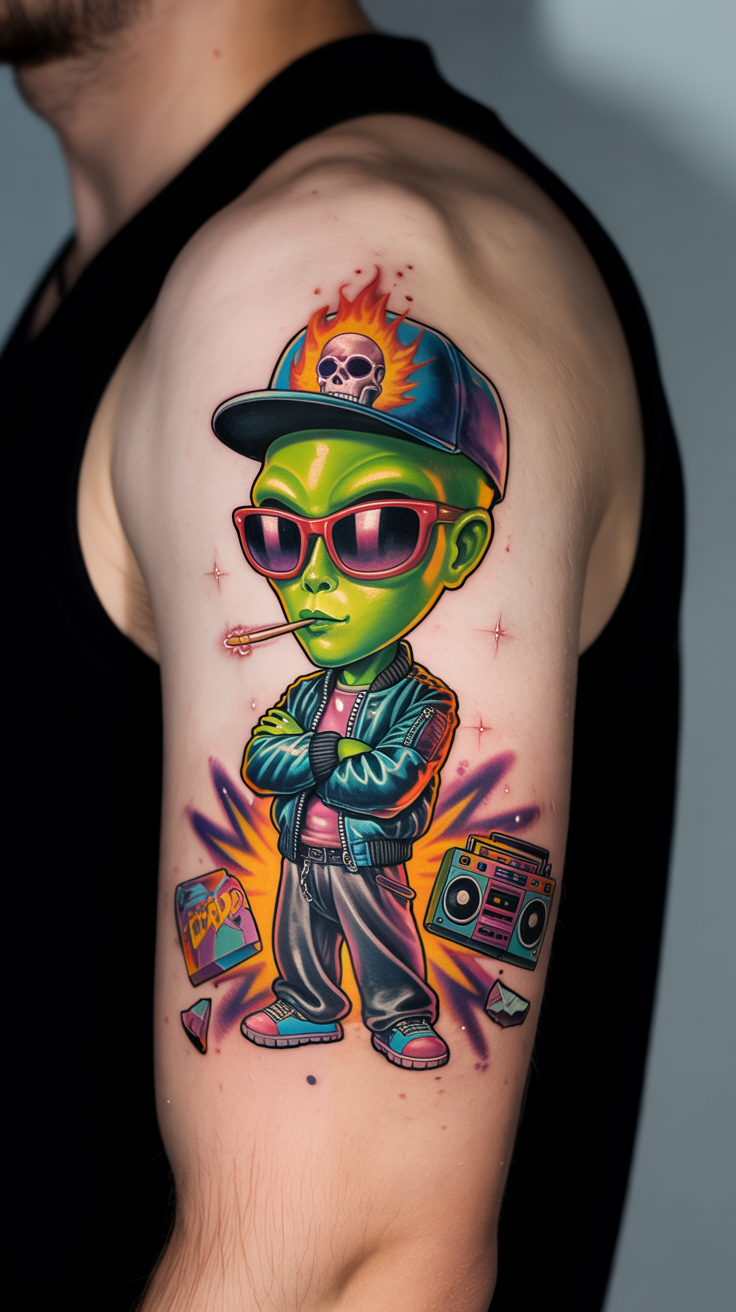 18 Mysterious Alien Tattoo Ideas 17 Showcase Of Attitude 2