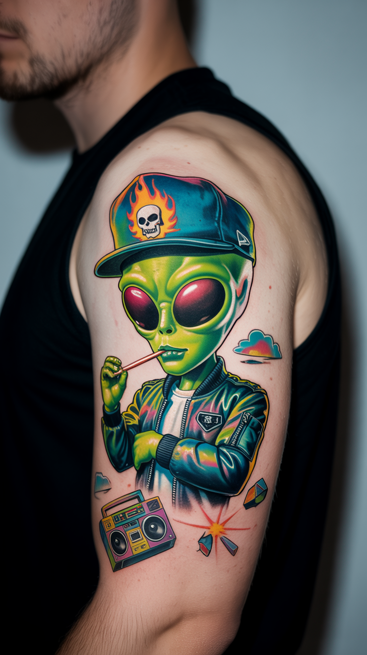 18 Mysterious Alien Tattoo Ideas 16 Showcase Of Attitude