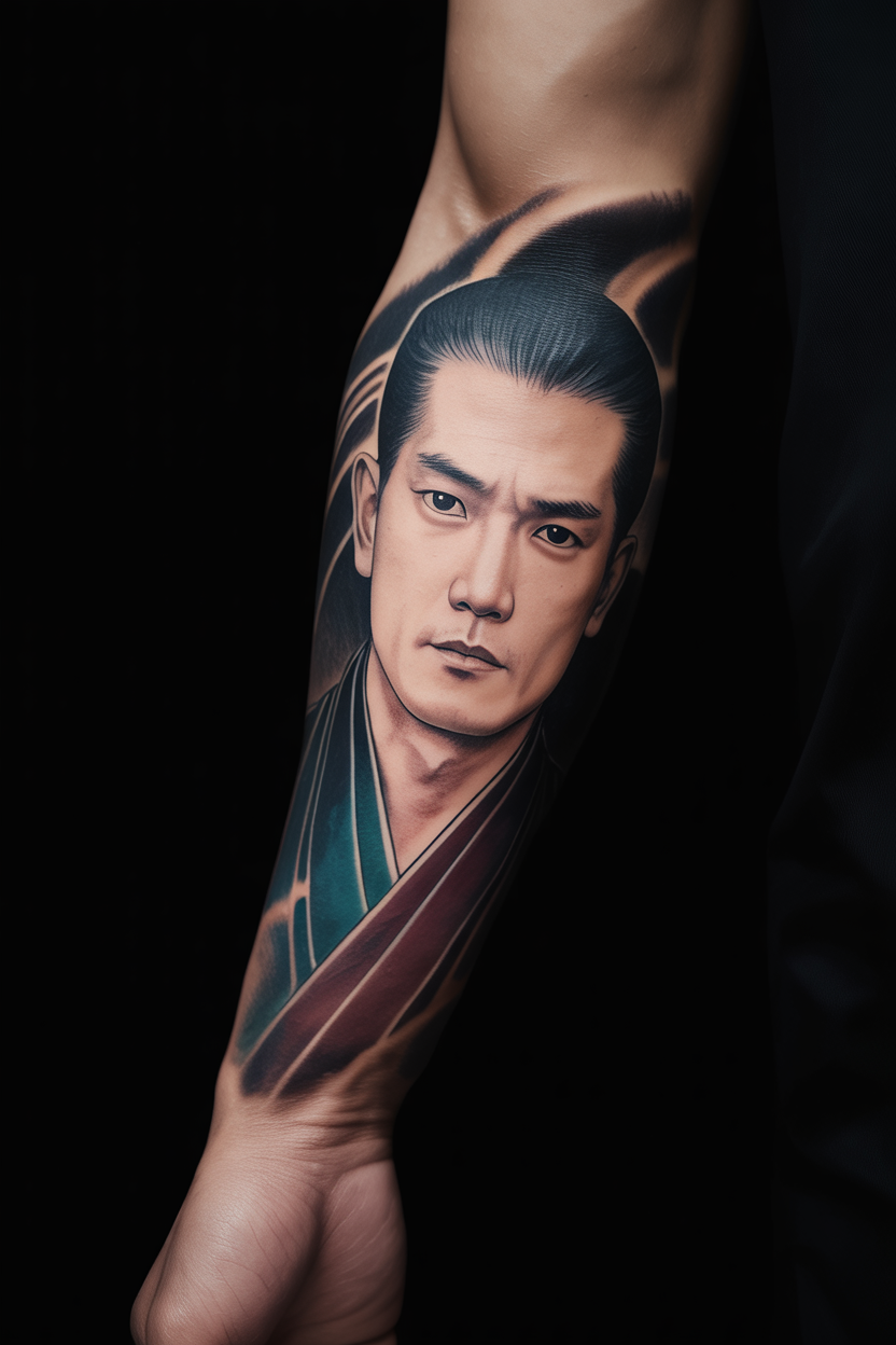 20 Dynamic Demon Slayer Tattoo Ideas To Seek Vengeance! 19 Stoic Tomioka Design With Intricate Lines