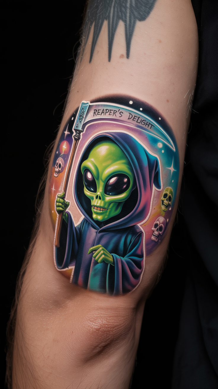 18 Mysterious Alien Tattoo Ideas 2 Summoning the Unknown
