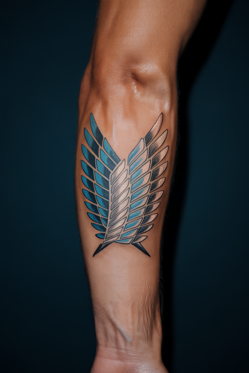Wings of Freedom Attack On Titan Tattoo 2