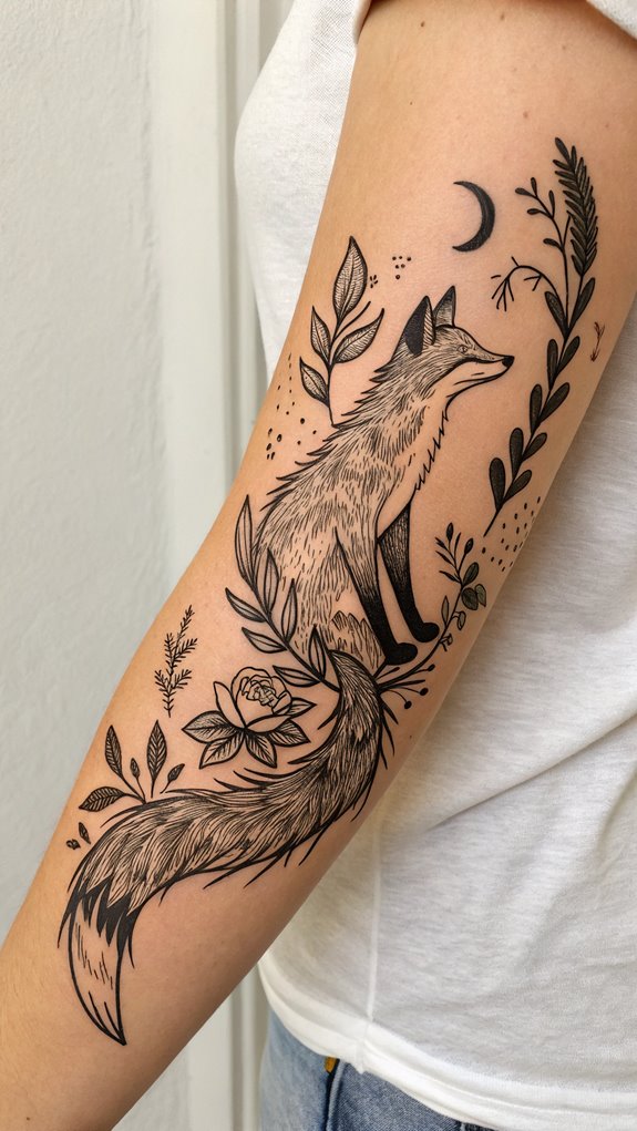 11 Elbow Tattoo Ideas 6 animal themed design elements