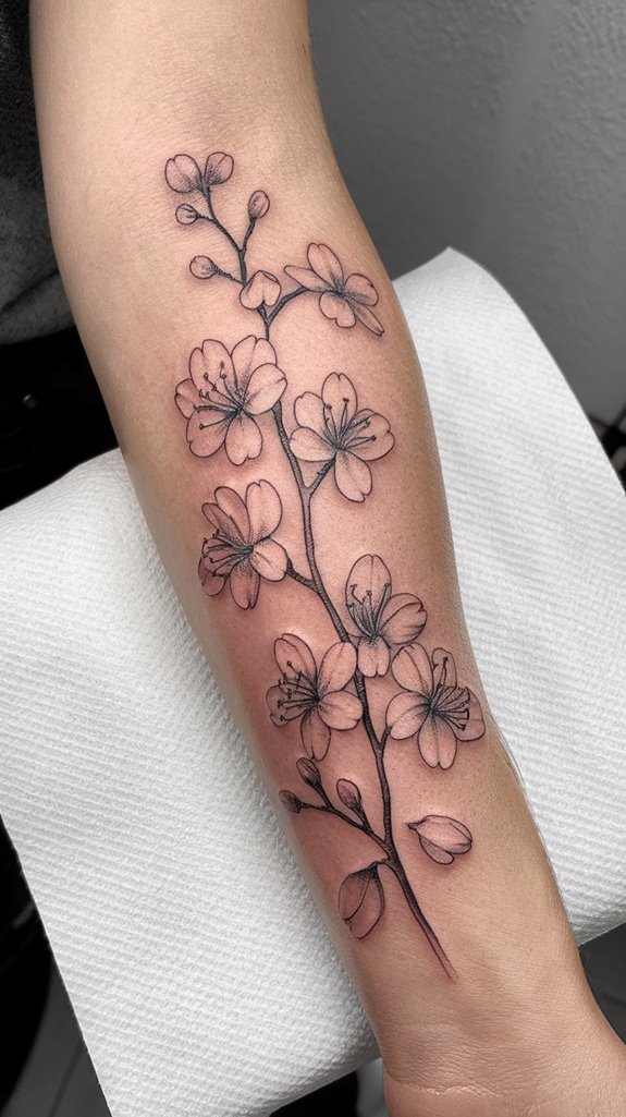 7 Japanese Flower Tattoo Ideas 2 beautiful floral tattoo designs