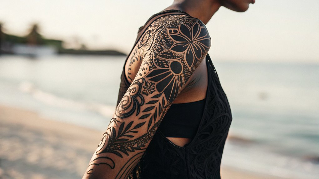 11 Black Arm Tattoos Ideas 10 blackout tattoo negative space