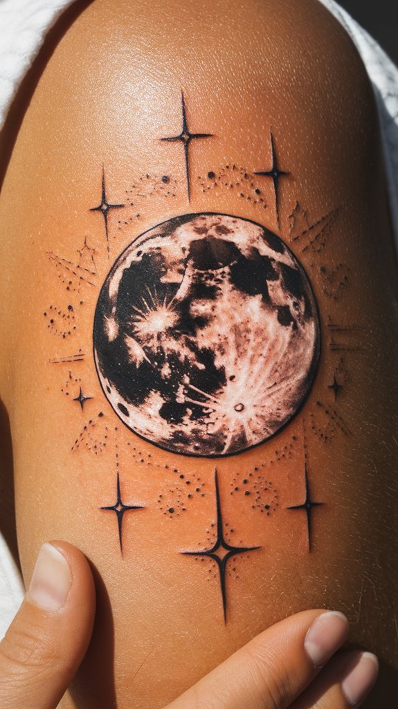 7 Luna Tattoo Ideas 3 bold intricate moon design