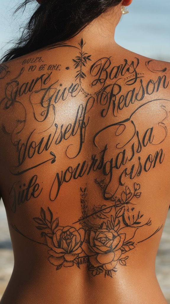 7 Give Yourself a Reason Tattoo Ideas 7 bold statement piece design