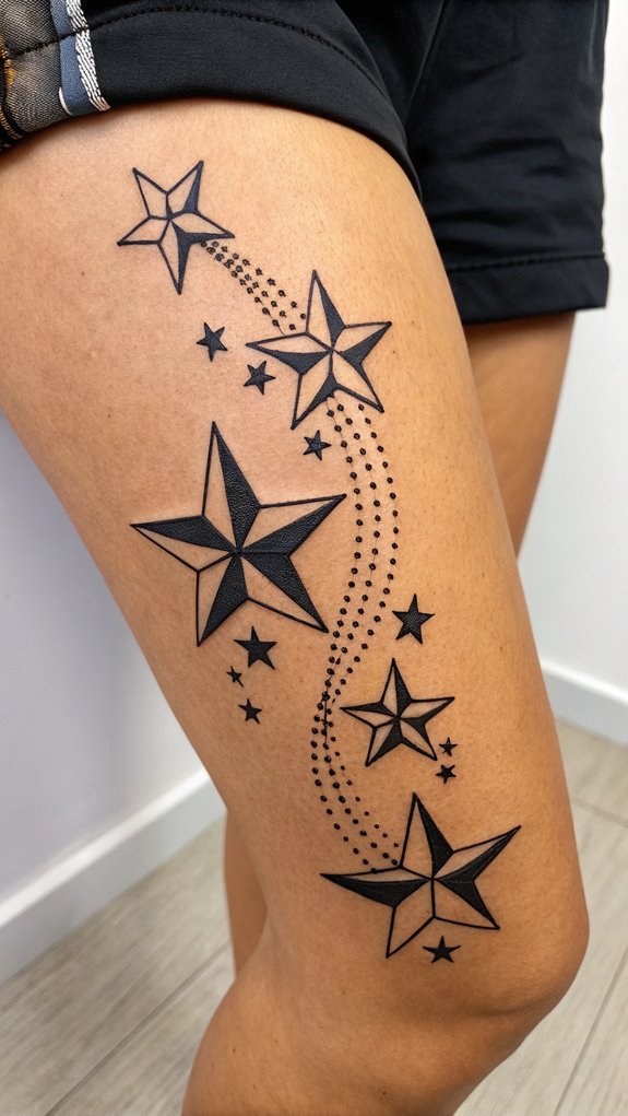 11 Unique Knee Tattoo Ideas 6 celestial body ink designs