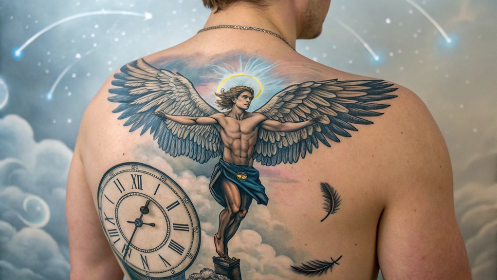 11 Archangel Michael Tattoo Ideas 8 celestial protector s whimsical presence