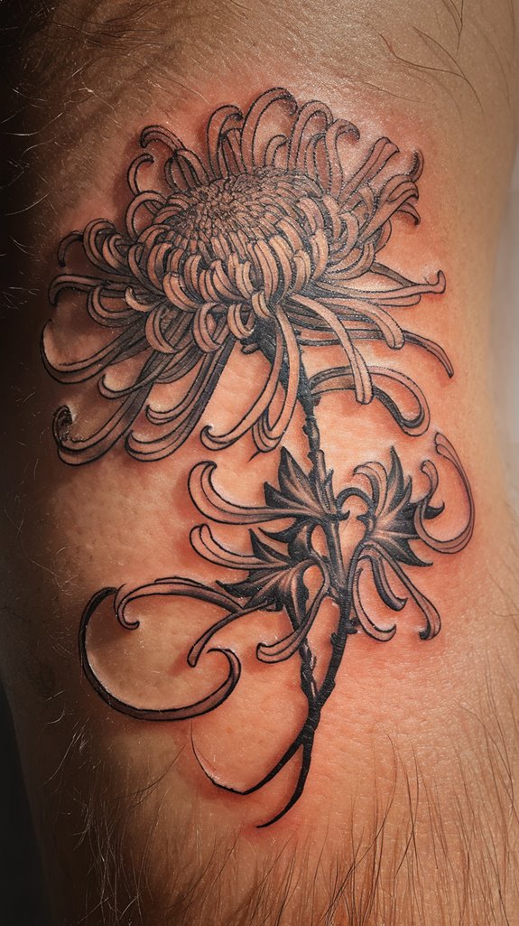 7 Japanese Flower Tattoo Ideas 5 chrysanthemum tattoo meaning symbolism