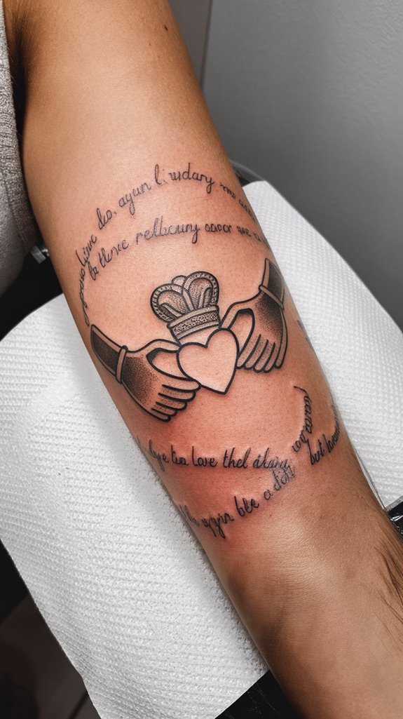 7 Claddagh Tattoo Ideas 5