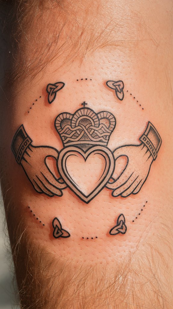 7 Claddagh Tattoo Ideas 7