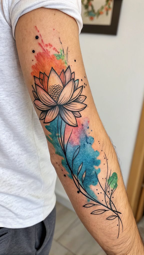 11 Forearm Tattoo Ideas for Men 6 colorful artistic skin designs