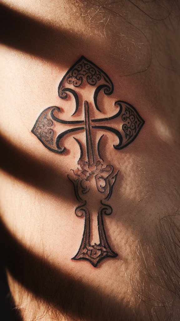 7 Traditional Tattoo Stencils 6 coptic cross design template