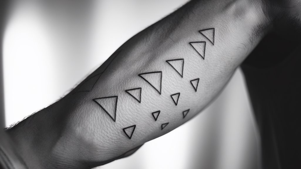 10 Easy Tattoo Ideas for Males 4 creative geometric triangle patterns