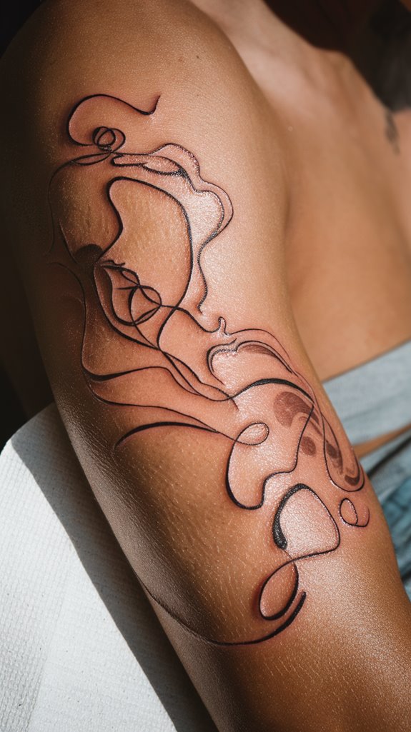 7 Around Arm Tattoo Ideas 6 creative interpretations of abstraction