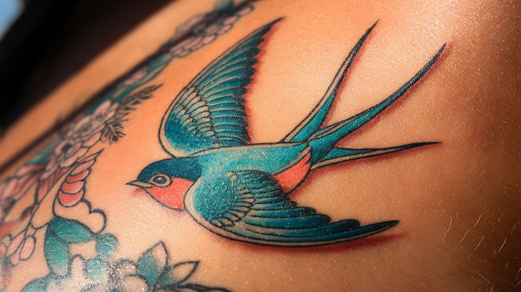 10 Swallow Bird Tattoo Ideas 11 creative swallow tattoo ideas