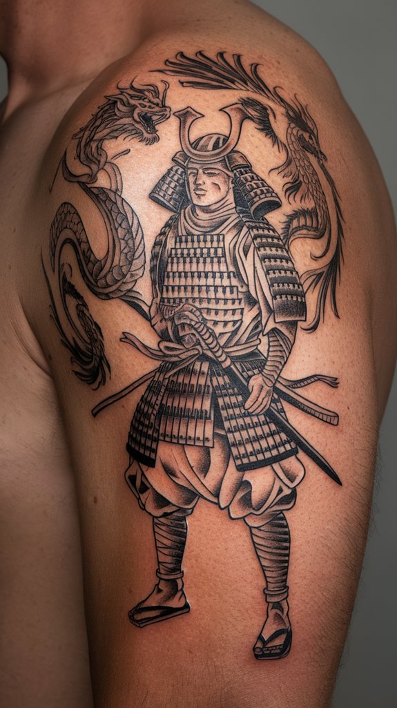 7 Samurai Warrior Tattoo Ideas 2 creatures embodying deeper meanings