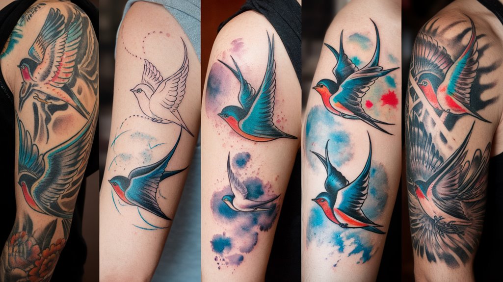 10 Swallow Bird Tattoo Ideas 6