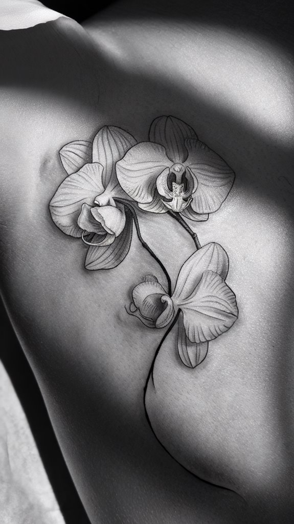 7 Japanese Flower Tattoo Ideas 8 elegant black orchid designs