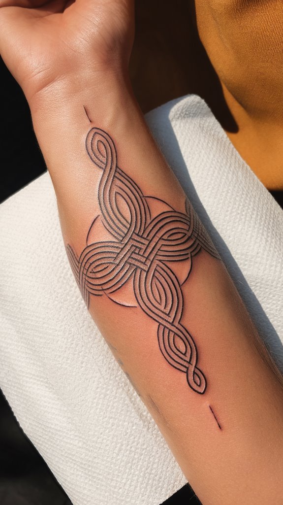 7 Small Irish Tattoo Ideas 2 eternal intertwined design symbolism
