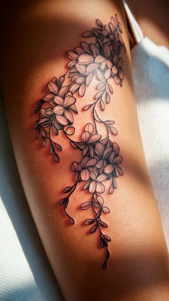 7 Japanese Flower Tattoo Ideas 7 eternal love through wisteria