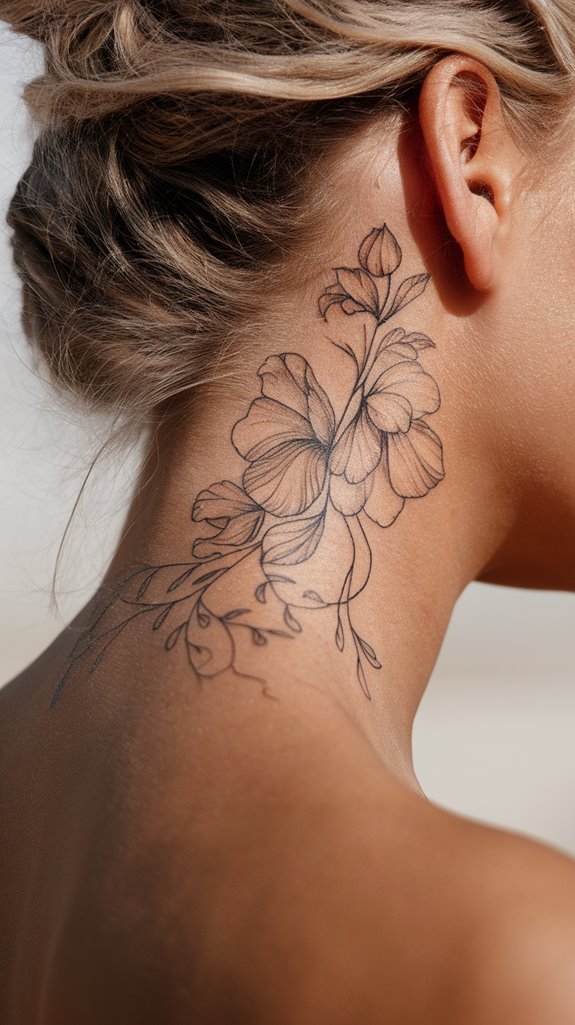 7 Behind Ear Tattoo Ideas for Women 5 floral designs inspired by nature
