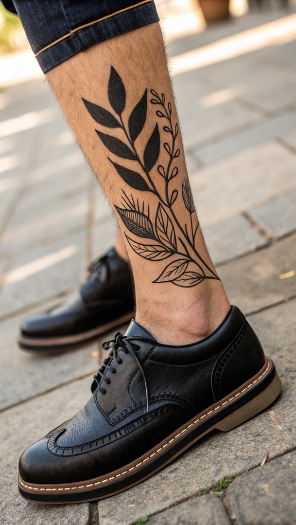 11 Lower Leg Tattoos 11 footwear affects tattoo healing
