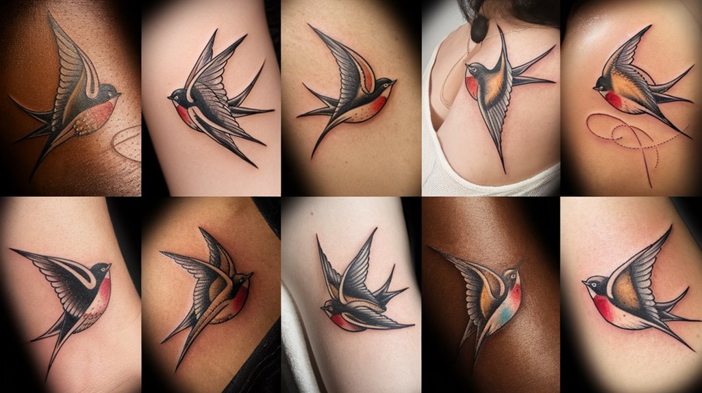 10 Swallow Bird Tattoo Ideas 2 freedom journey hope loyalty