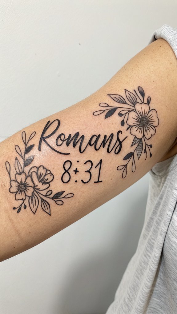 11 Bible Verse Tattoo Ideas: Faith Etched in Ink 1 god is for us