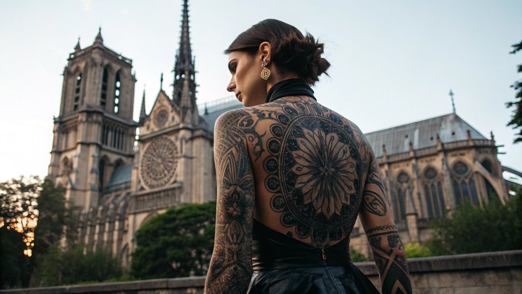 11 Gothic Ornament Tattoo Ideas 7 gothic architecture dark outline