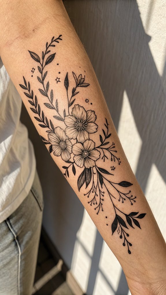 11 Forearm Tattoo Ideas for Men 9 graceful botanical artistry 1