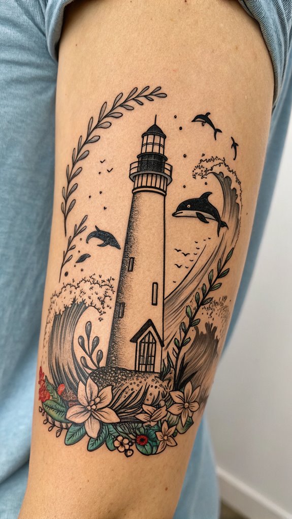 11 Marine Life Tattoo Ideas 10 guiding light ink designs