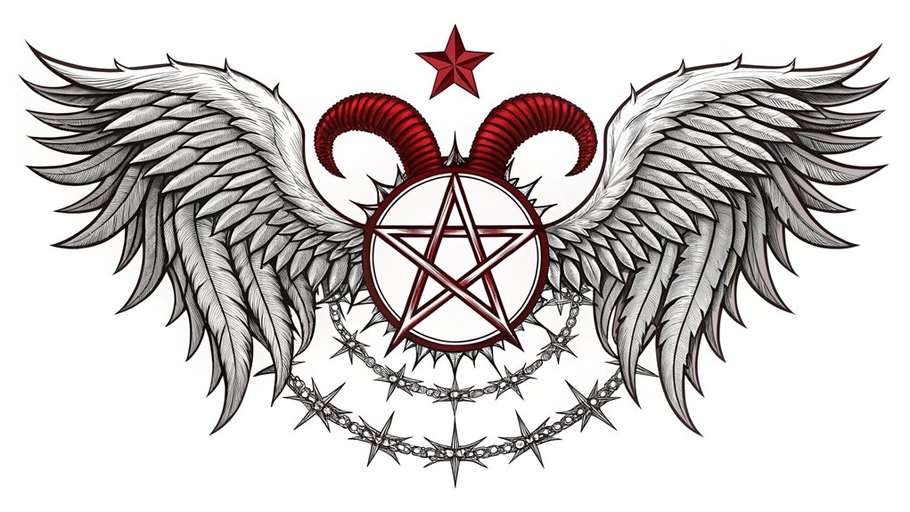 11 Gothic Ornament Tattoo Ideas 3 heavenly light infernal darkness