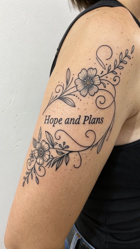 11 Bible Verse Tattoo Ideas: Faith Etched in Ink 4 hopeful plans for future