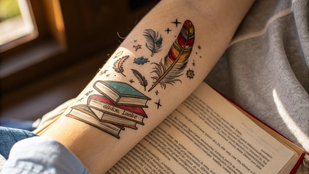 11 Booklover Tattoo Ideas 7 inspiring words for motivation