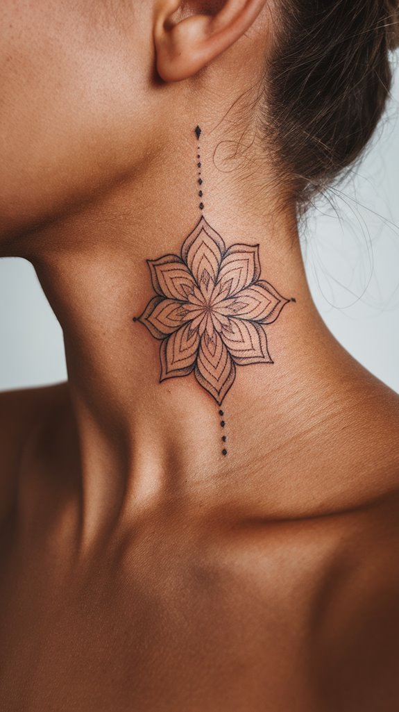 7 Behind Ear Tattoo Ideas for Women 7 intricate geometric design patterns