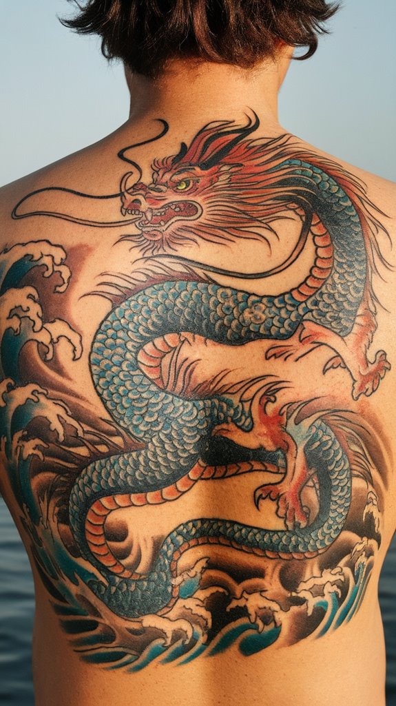7 Asian Dragon Tattoo Ideas 3 japanese water dragon tattoo