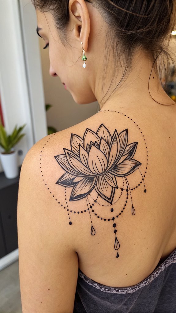 11 Healing Tattoo Ideas 8 lotus flowers symbolize purity