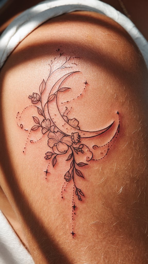 7 Luna Tattoo Ideas 4 lunar tattoos embracing nature