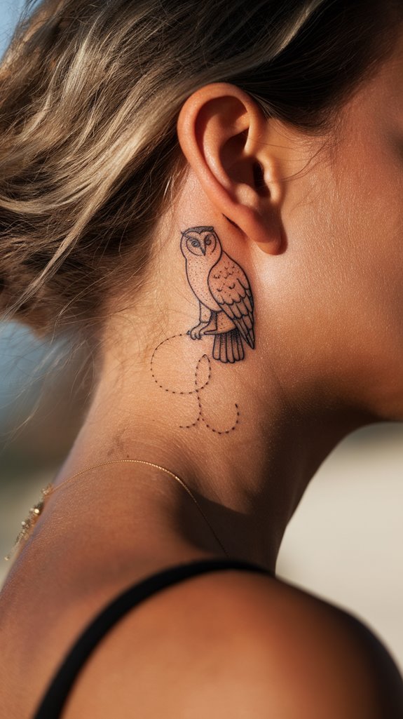 7 Behind Ear Tattoo Ideas for Women 2 meaningful animal ink designs