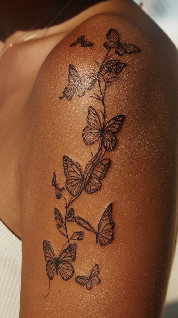 7 Tramp Stamp Tattoo Ideas 4 metamorphosis represents personal growth