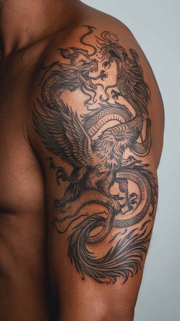 7 Tramp Stamp Tattoo Ideas 7 mythical creatures embody resilience
