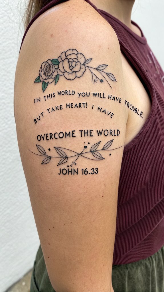11 Bible Verse Tattoo Ideas: Faith Etched in Ink 5 peace through faith in christ