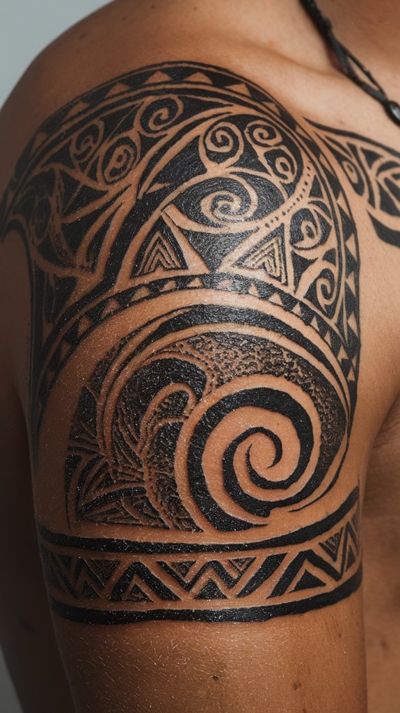 7 Traditional Tattoo Stencils 7 polynesian tribal art design