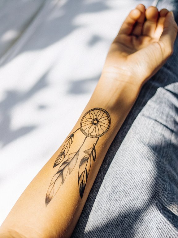 15 Meaningful Wrist Tattoos for Women 8 Dreamcatcher Tattoo: Protection and Positive Energy