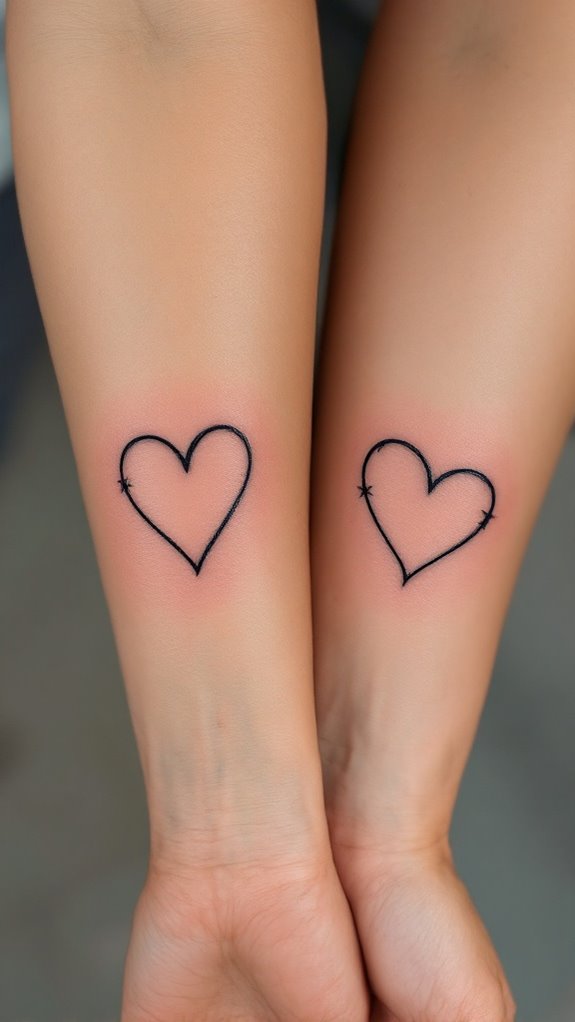 7 Opposite Best Friend Tattoos 7 reflective artistic creations