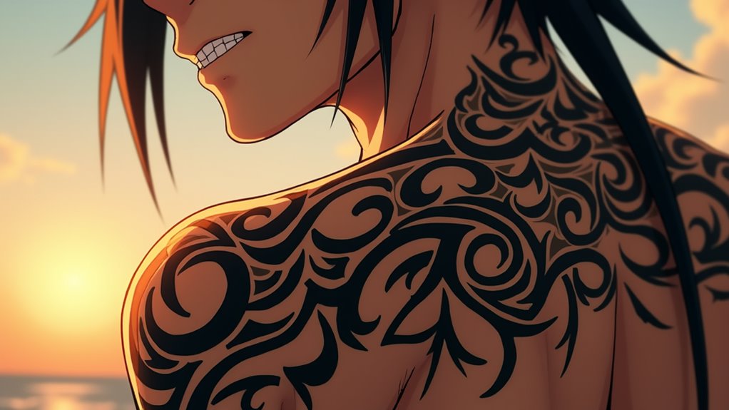 10 Best Anime Tattoo Ideas 8 renji s unique tribal tattoos